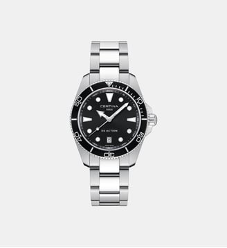 Montre Ds action Noir C0484101105100 - Certina - Argenté