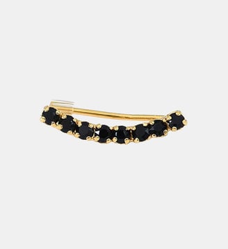 Dessus d'oreille doré solo - PARIS - Caroline Najman - Cristal noir