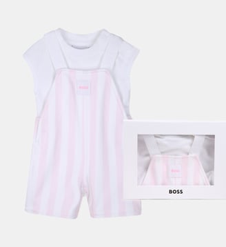 Ensemble salopette et tee-shirt - BOSS Kidswear - Festival bloom