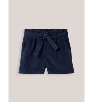 Short paper bag velours Fille - Cyrillus - Marine
