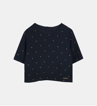 Blouse à manches courtes - Michael Kors Kids - Bleu cargo