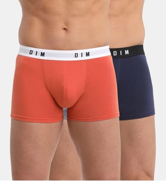 Lot de 2 Boxers Coton Originals - Dim - Rouge clair
