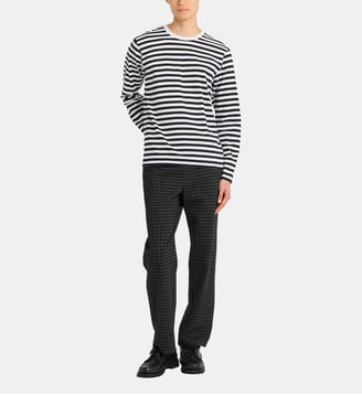 t-shirt Coulos en jersey de coton rayures 12/12 - Agnès b. - Blanc et noir