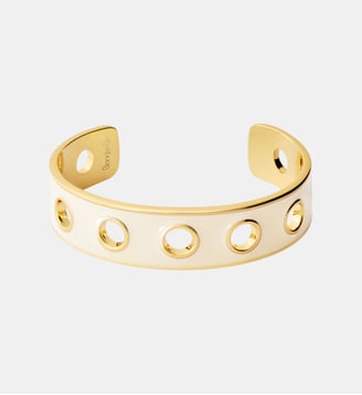 Bracelet jonc ouvert  - Bangle Up - Blanc sable et white sand