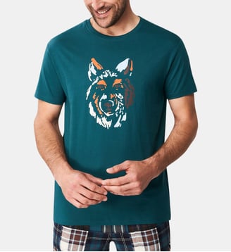 Tee-shirt en jersey de coton léger - Jeune Loup - Arthur - Canard