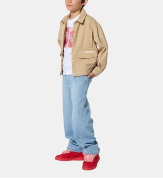 Pantalon en denim - Lanvin Kids - Denim light blue
