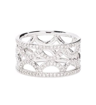 Bague bandeau Perpétuel.le pavée Loyal.e Paris
