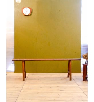 Banc en chêne massif Antoine N°512- Produit chiné - Debongout - Bois foncé