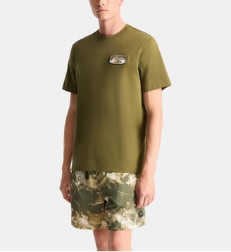 T-shirt tylo anim col rond coupe regular - Fusalp - Reptile