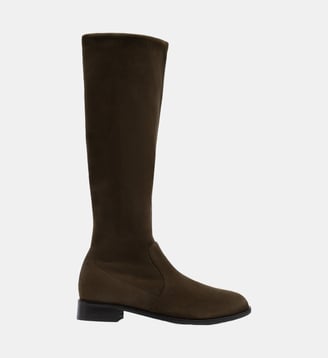 Rivas - Bottes En Cuir Stretch Kaki - Parallèle - Kaki