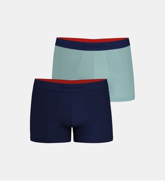 Boxers, lot de 2, FAIT EN FRANCE - Eminence - Bleu et bleu marine