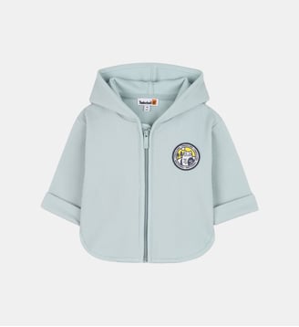 Cardigan con cappuccio a costine - Timberland - Cloud blue