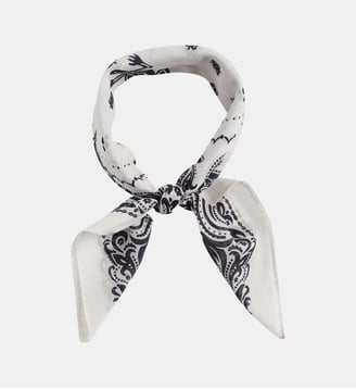 bandana Austin en coton noir - Agnès b. - Noir