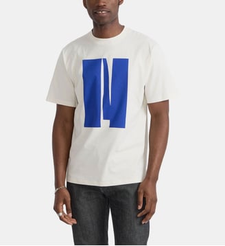 T-shirt mark en jersey de coton artiste bertrand loubé Agnès b.