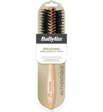 Brosse à cheveux brushing bois FSC Cheveux courts à mi longs - Babyliss - Standard