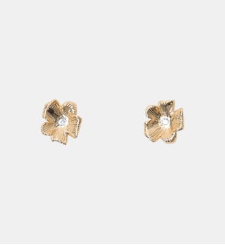 Puces d'oreilles fleurs - Maje - Doré