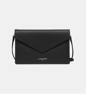 Pochette Pur & Element City en cuir - Lancaster - Noir