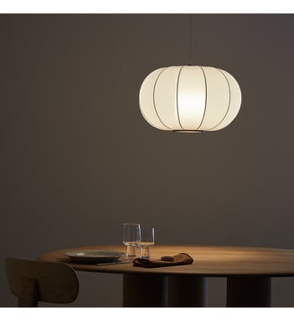 Suspension, lampion en maille - AM.PM - Blanc