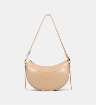 Sac à main demi-lune Suave Ace en cuir - Lancaster - Beige foncé