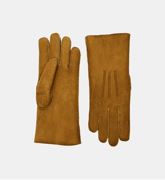 Arnaud Gants Homme en Cuir Peau Lainée - Agnelle - Chestnut