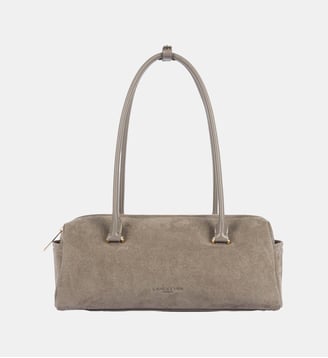 Sac rectangle Suède Cube en cuir - Lancaster - Galet