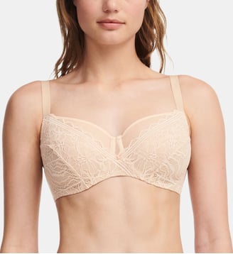 Soutien-gorge emboîtant maille douce - Chantelle - Beige doré