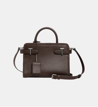 Petit sac à main Emilie en cuir lisse et surpiqûres - Le Tanneur - Arabica