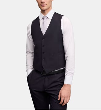 Gilet de costume Nicolo - Digel - Aubergine