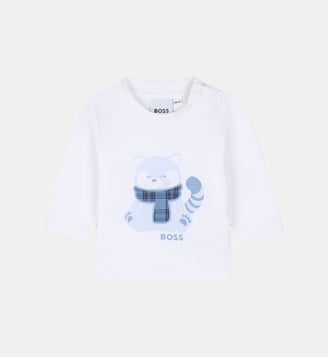 Tee-shirt manches longues - BOSS Kidswear - Blanc
