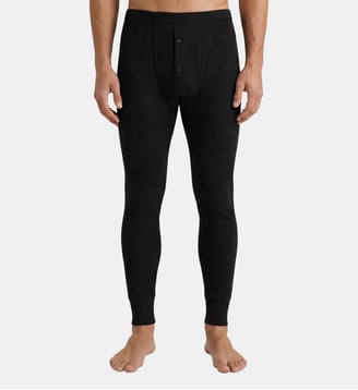 Caleçons longs côtelés Army Ribbed - Ron Dorff - Noir