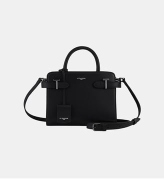 Petit sac à main Emilie en cuir grainé - Le Tanneur - Noir