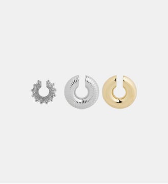Set de ear cuffs nano - Rabanne - Argent cristal