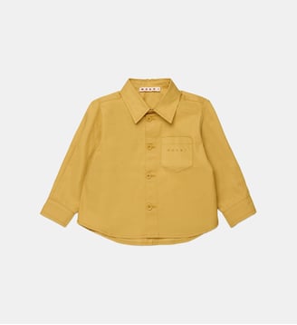 Veste chemise avec poche poitrine - Marni - Jaune moutarde