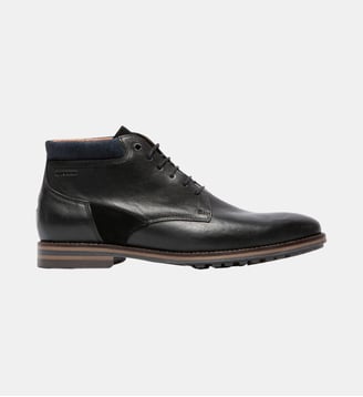 Bottines Guillom cuir foulonné - Le Formier - Noir