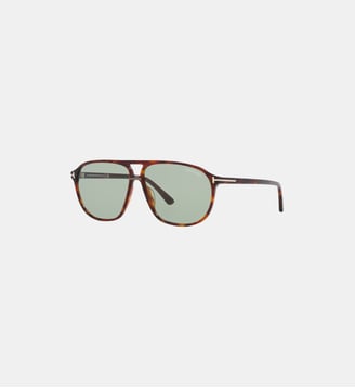 Lunettes de soleil Carré Bruce - Tom Ford - Havane