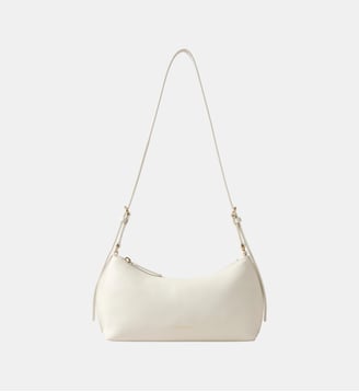 Sac Azur cuir lisse noir - Claudie Pierlot - Écru