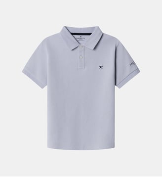 Polo Coupe Regular À Manches Courtes Avec Logo - Hackett London - Light blue