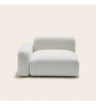 chauffeuse modulable accoudoir bas g  En fibre de polyester recyclé Madura