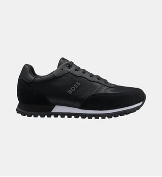 Baskets basses logo en relief - BOSS - Noir