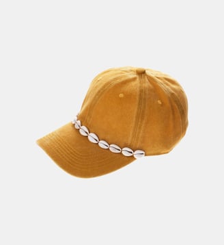 Casquette avec coquillages CAPY - Wild - Jaune