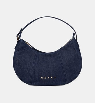 Sac Kanga en denim - Marni - Denim bleu