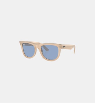 Lunettes de soleil Carré RBR0502S Wayfarer Reverse - Ray Ban - Beige opale et miel