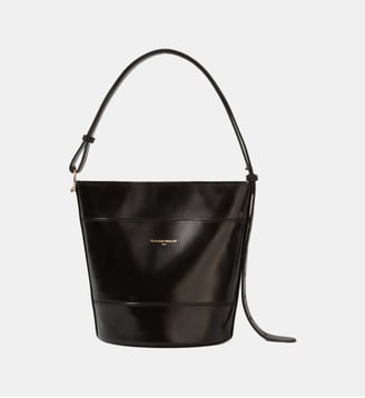 Sac seau Solveig en cuir  - Claudie Pierlot - Noir