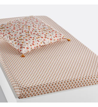 Drap-housse enfant coton - La Redoute Interieurs - Imprimé rose