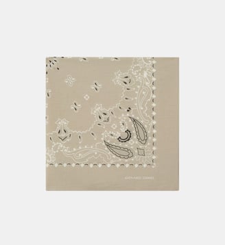 Carré imprimé en coton - DAYANA - Gerard Darel - Vert amande