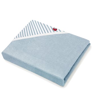 Serviette tablier de bain papillon - Baby to Love - Bleu