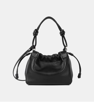 Petit sac besace Lush en cuir - Lancaster - Noir