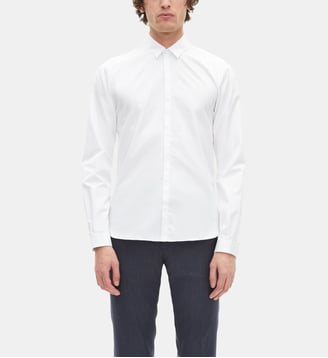 Chemise en coton col classique - The Kooples - Blanc