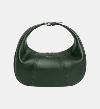 Petit sac hobo Juliette en cuir grainé - Le Tanneur - Vert malachite