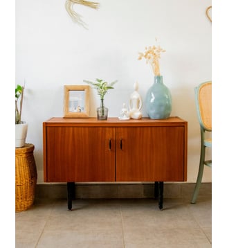 Buffet en bois massif Gilbert N°889- Produit chiné - Debongout - Bois foncé